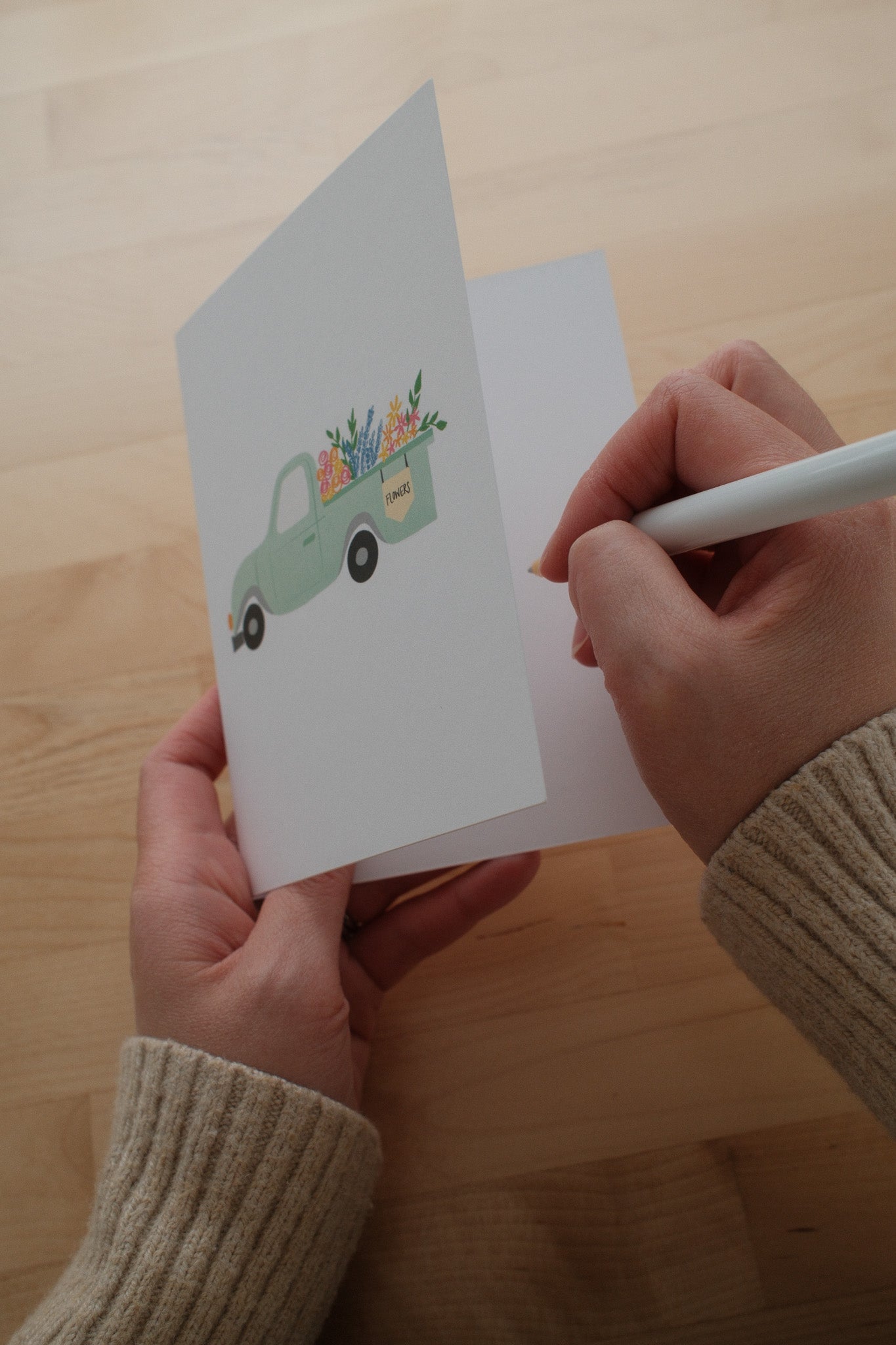 Flower Truck Card