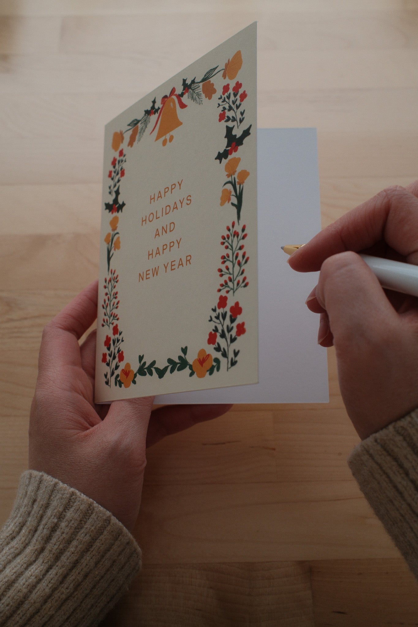 Happy Holidays and Happy New Year Christmas Card