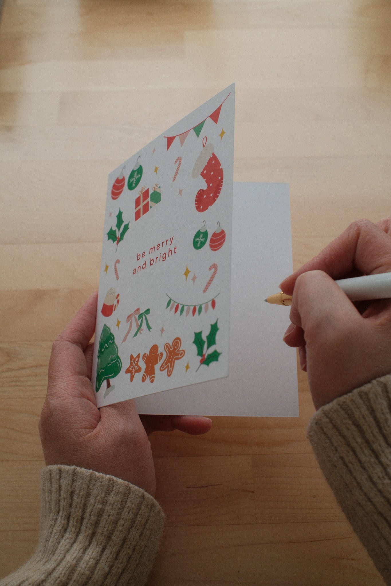 Be Merry and Bright Christmas Card