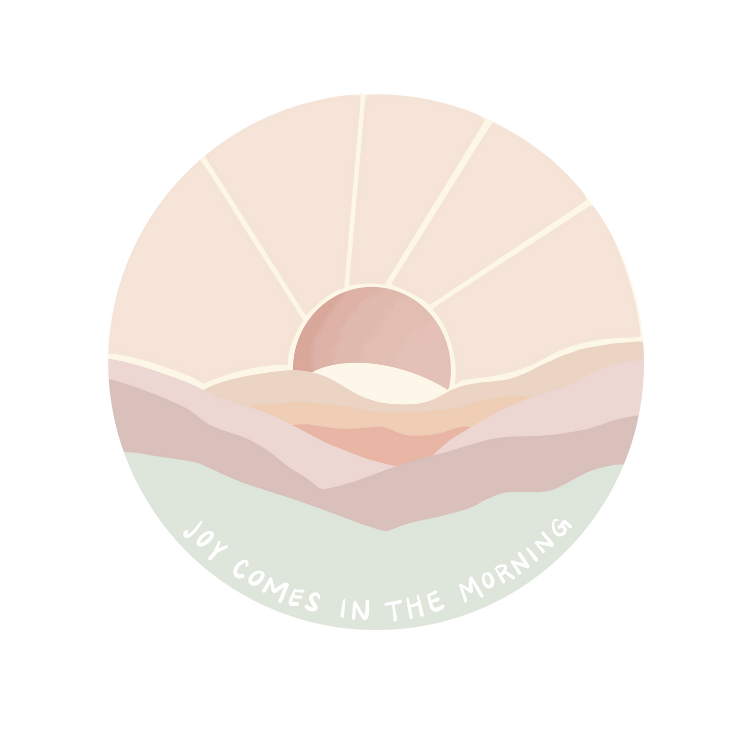 Joy comes in the morning Sticker