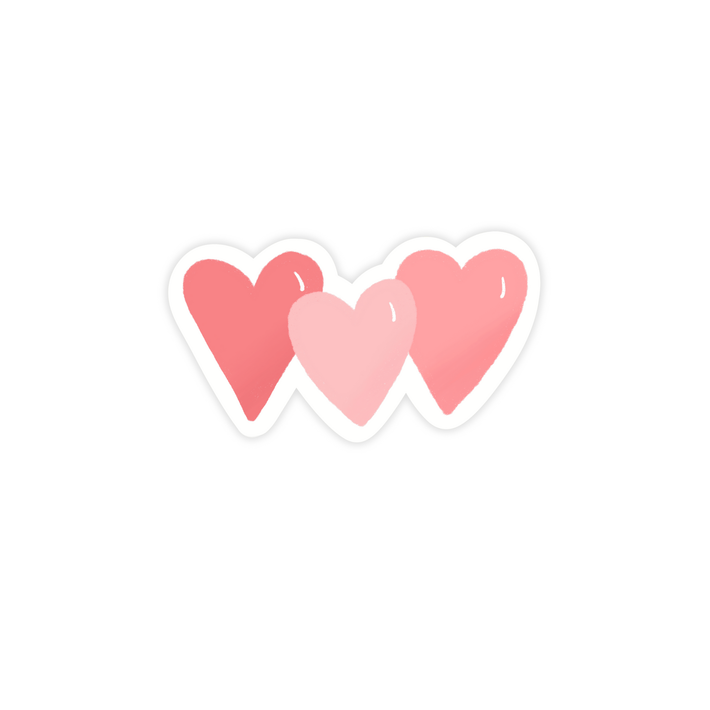 Triple Hearts Sticker