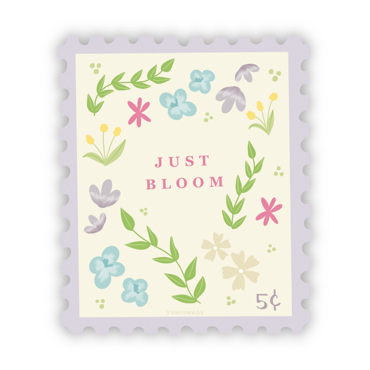 Just Bloom Stamp Sticker