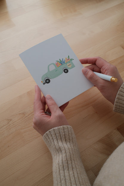 Flower Truck Card