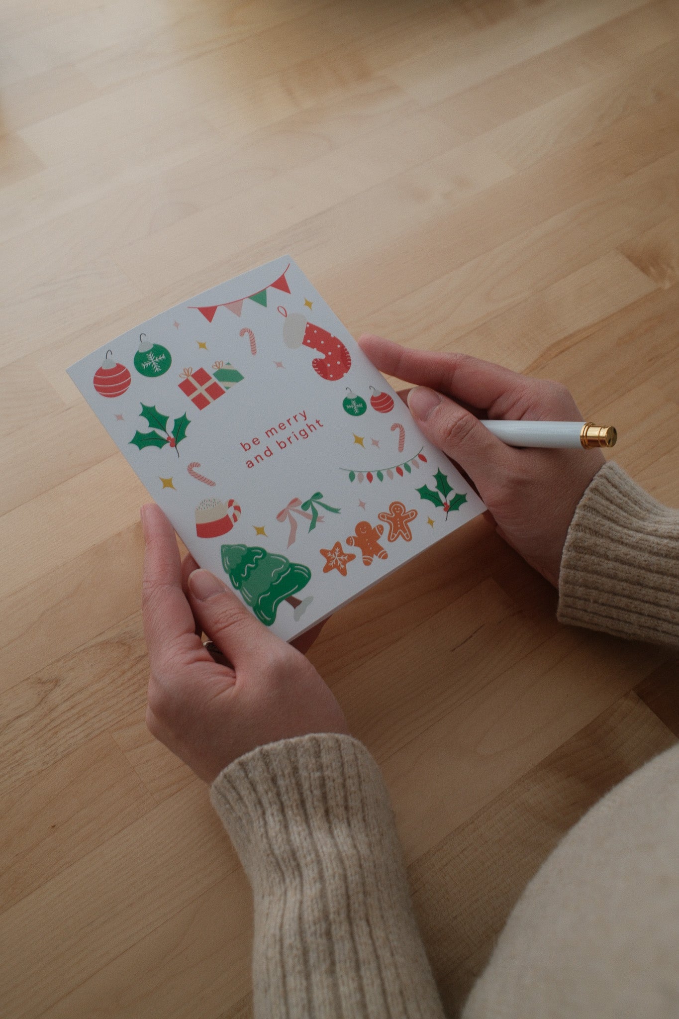 Be Merry and Bright Christmas Card