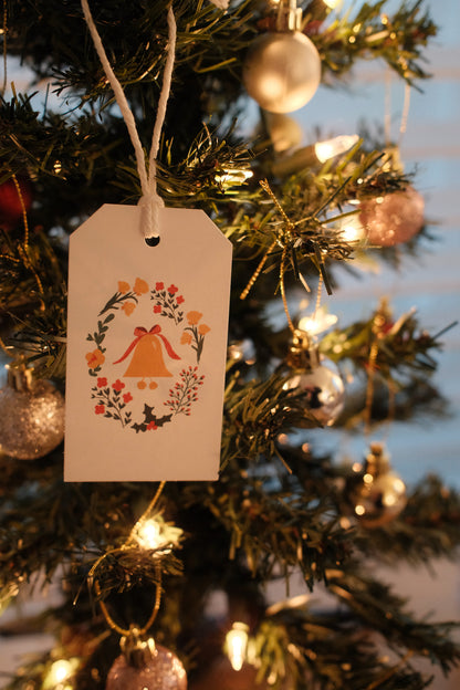 Bell Wreath Gift Tags