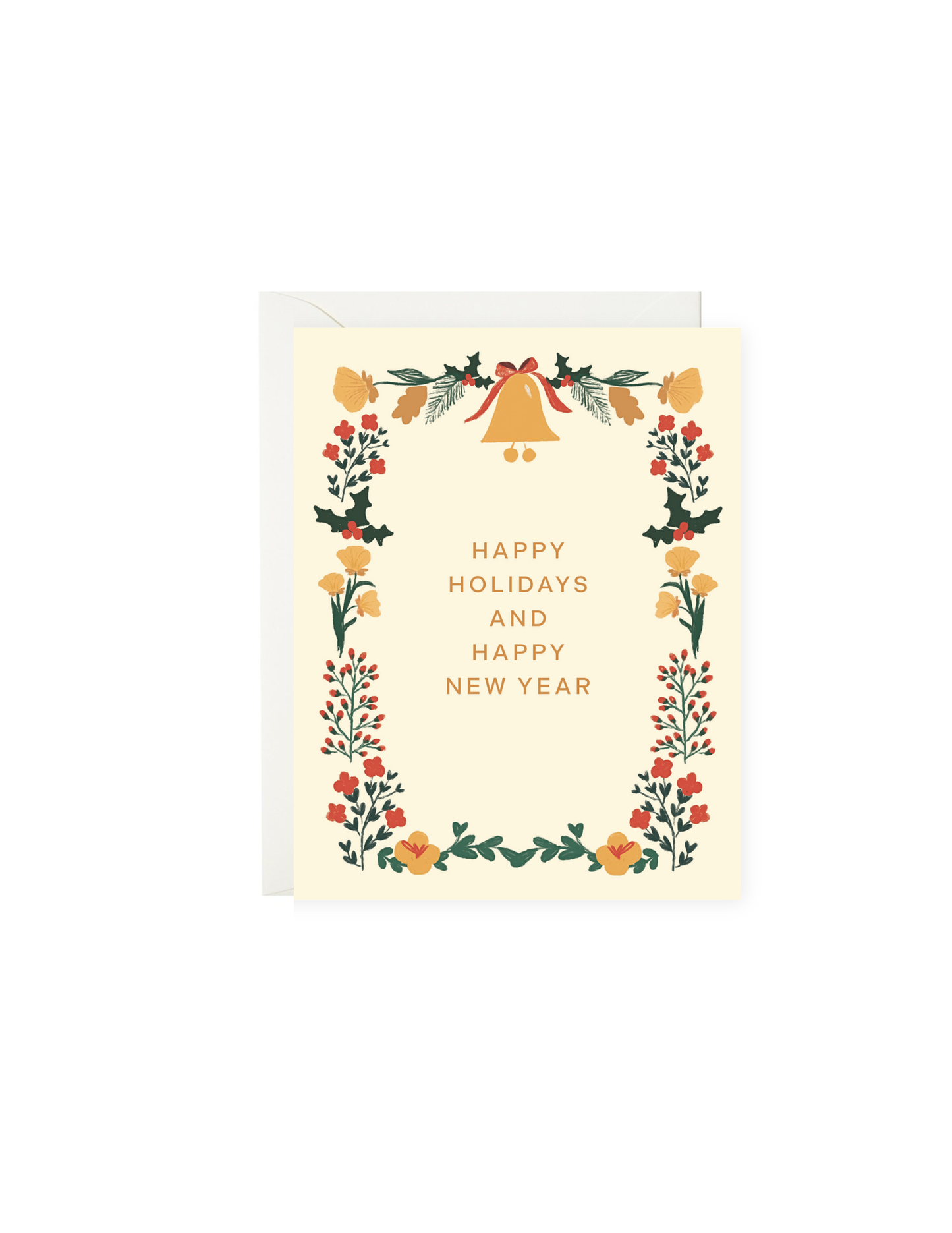 Happy Holidays and Happy New Year Christmas Card