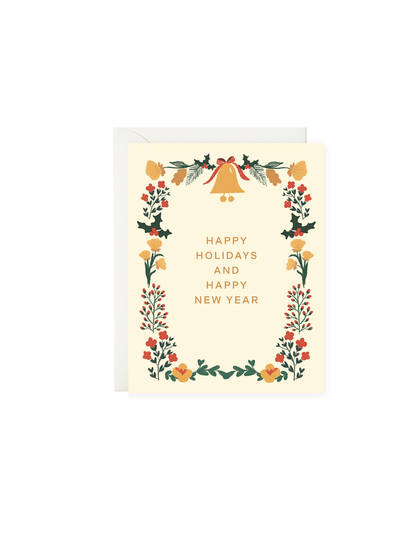 Happy Holidays and Happy New Year Christmas Card