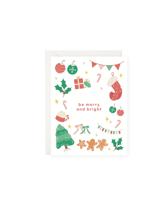 Be Merry and Bright Christmas Card