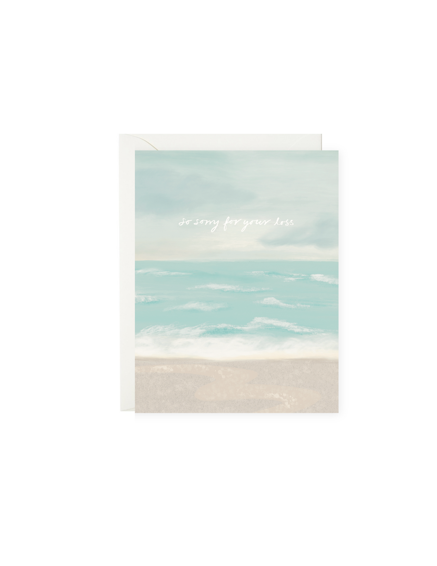 Waves Condolences Card