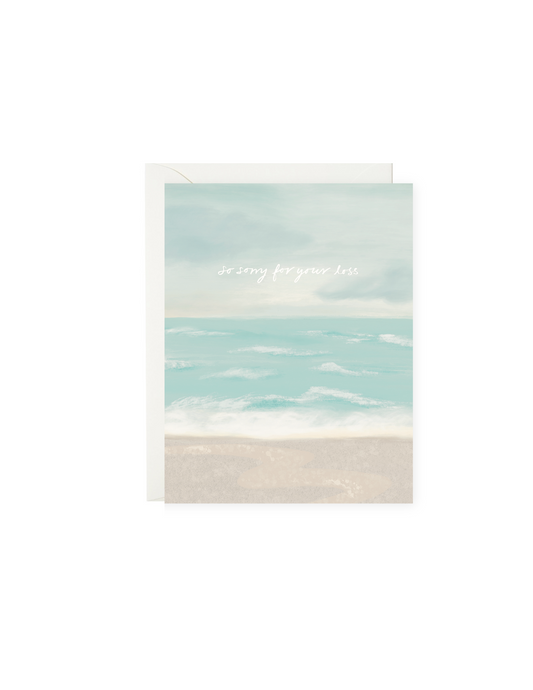 Waves Condolences Card