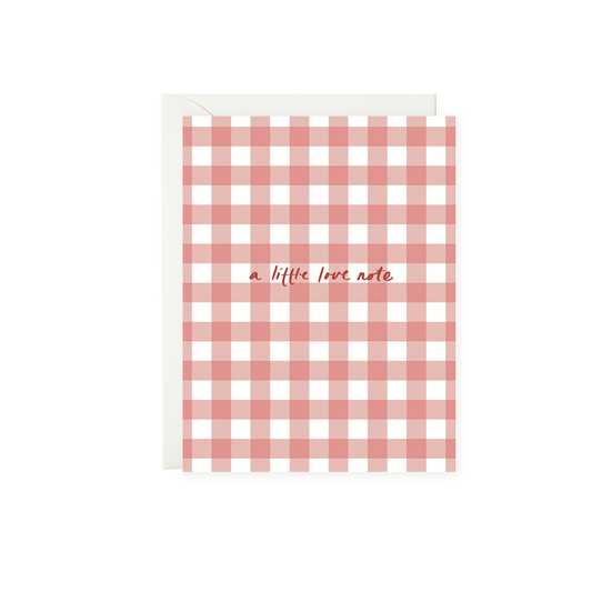 A Little Love Note Valentine's Day Greeting Card