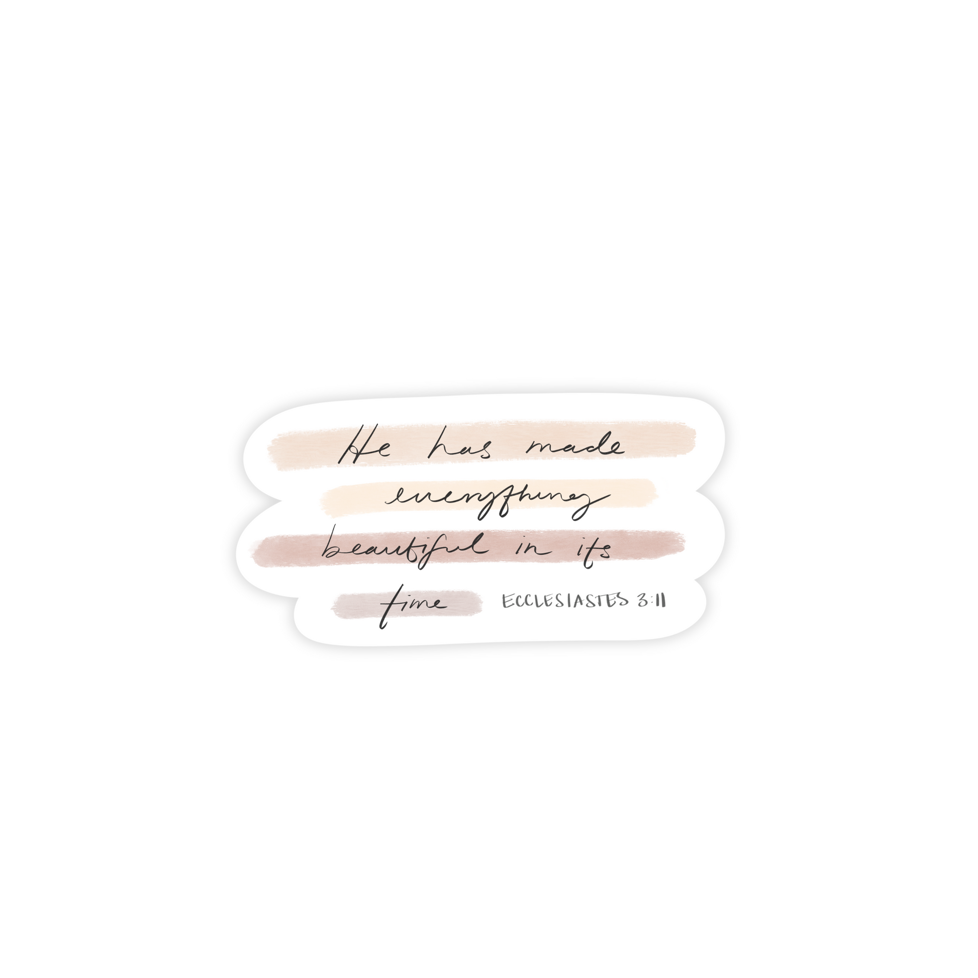 Bible verse Ecclesiastes 3:11 in written script style