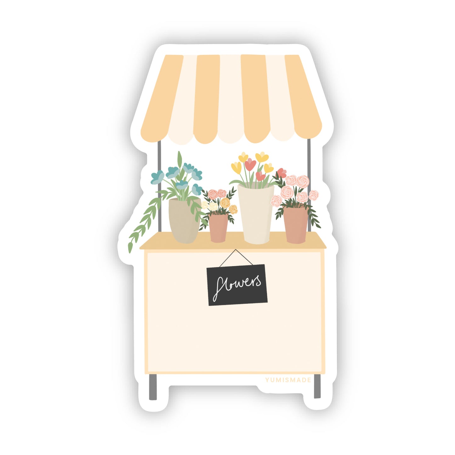 Flower Cart Sticker