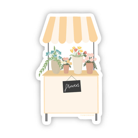 Flower Cart Sticker