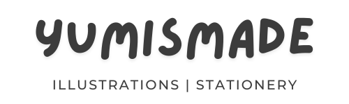 logo for yumismade a illustrations and stationery shop